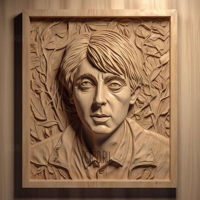 Paul McCartney 1 stl model for CNC